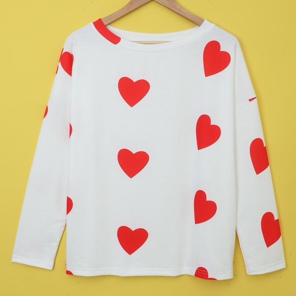 ❤️ Valentine's Day Heart Pajamas Lounge Set - Picture 9 of 13